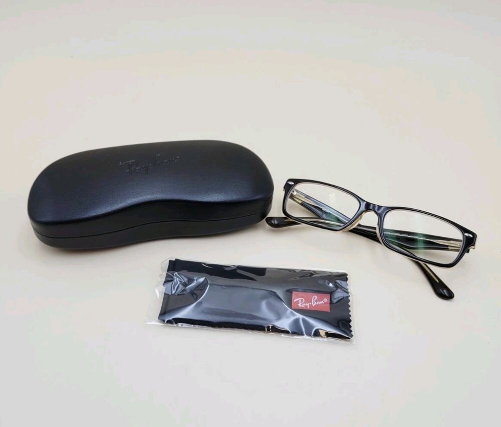 Ray Ban RB5206F 5373 Eyeglasses Frames Only Black Clear 54 18 145